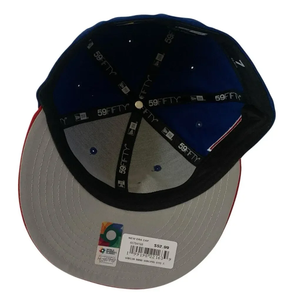 New Era 5950 Puerto Rico Size 7 Fitted WBC 2026 Baseball National Team Cap Hat